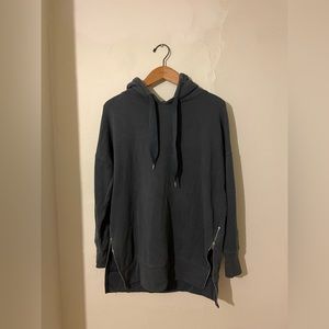 aerie dark blue sweatshirt with zipper sides